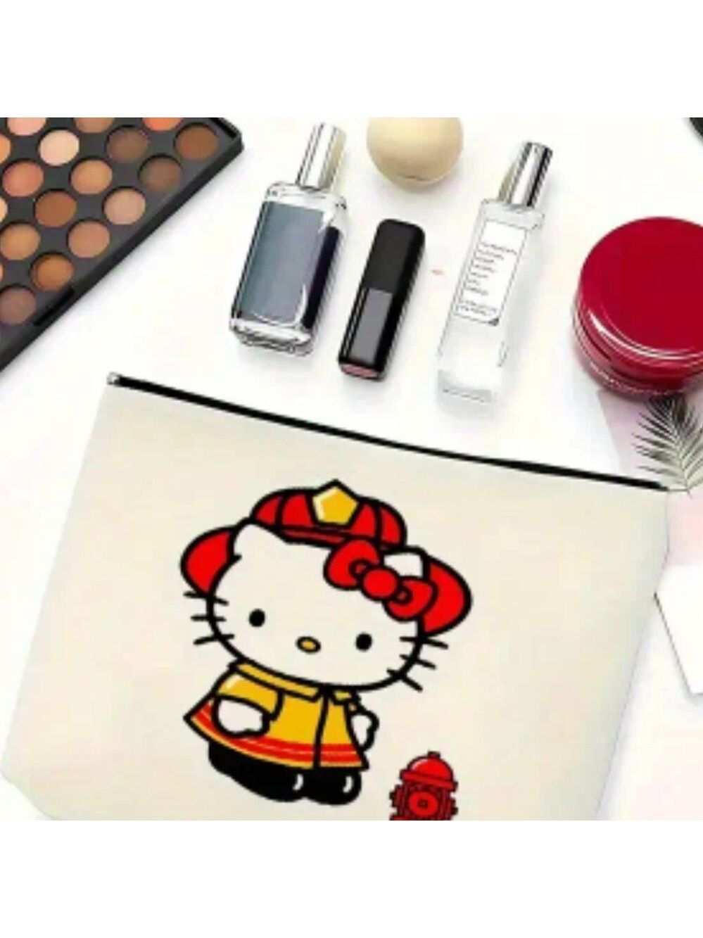 Hello Kitty Firefighter Cosmetics Bag/Pouch - Picture 2 of 6